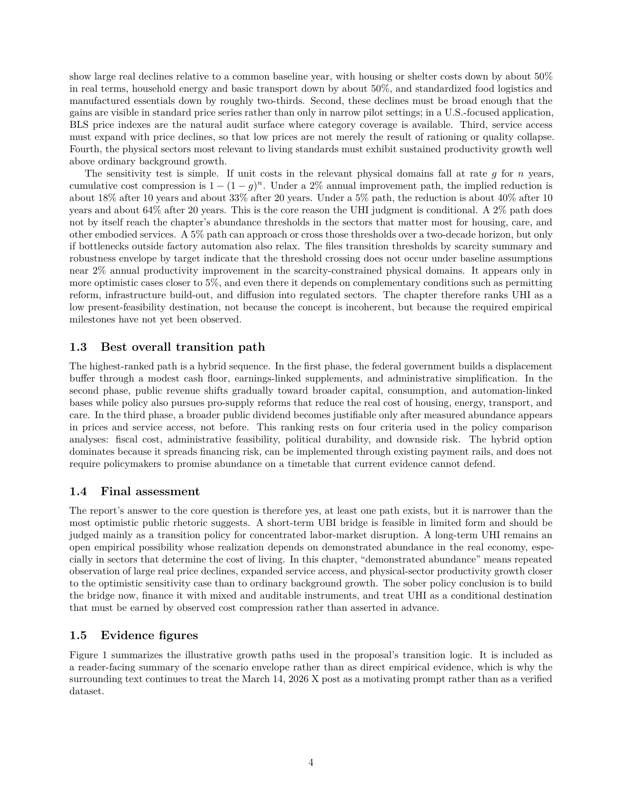 References page from the cleaned UBI-to-UHI transition proposal.
